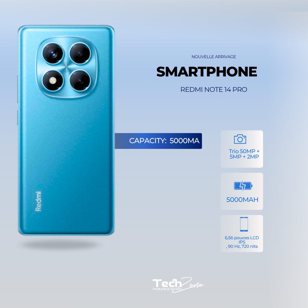 Smartphone Xiaomi Redmi Note 14 Pro  8Go 256Go