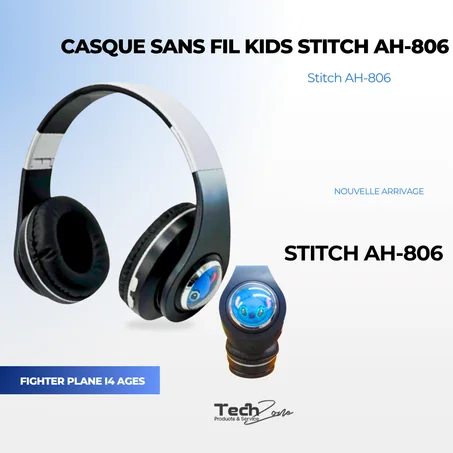 Casque Sans Fil Kids Stitch AH-806