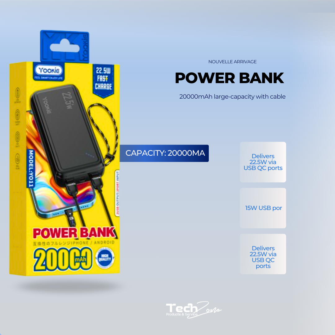 POWER BANK YOOKIE 20000mAh