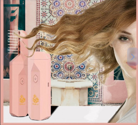 مبخرة إلكترونية محمولة للبخور – باللون الوردي