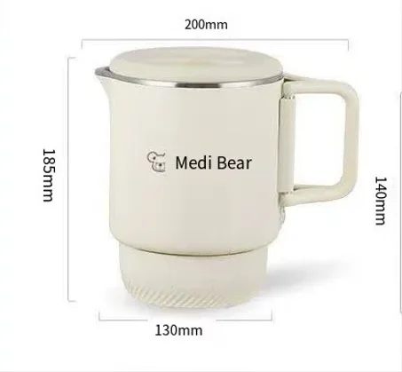 Portable Foldable Electric Kettle – Stainless Steel Travel Kettle  غلاية كهربائية قابلة للطي للسفر من الستانلس ستيل