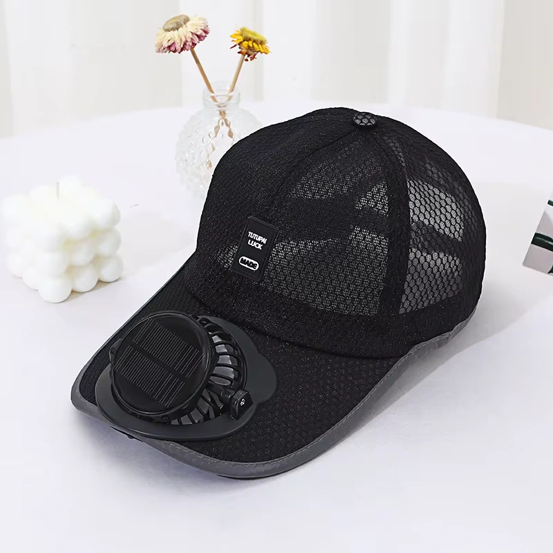 USB Fan Baseball Cap for Summer – Unisex Adjustable قبعة مروحة USB قابلة للشحن للجنسين