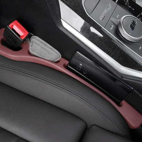 Car Seat Gap Organizer – 2PCS Anti-Drop Storage for Phone & Essentials  ودّع سقوط هاتفك في السيارة – منظم جانبي للمقعد (2 قطع)