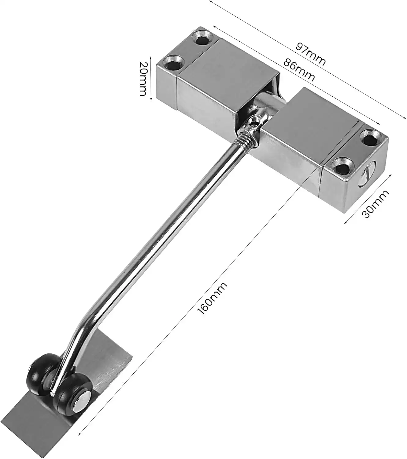 Zinc Alloy Adjustable Automatic Door Closer مُغلِق باب أوتوماتيكي قابل للتعديل من سبائك الزنك