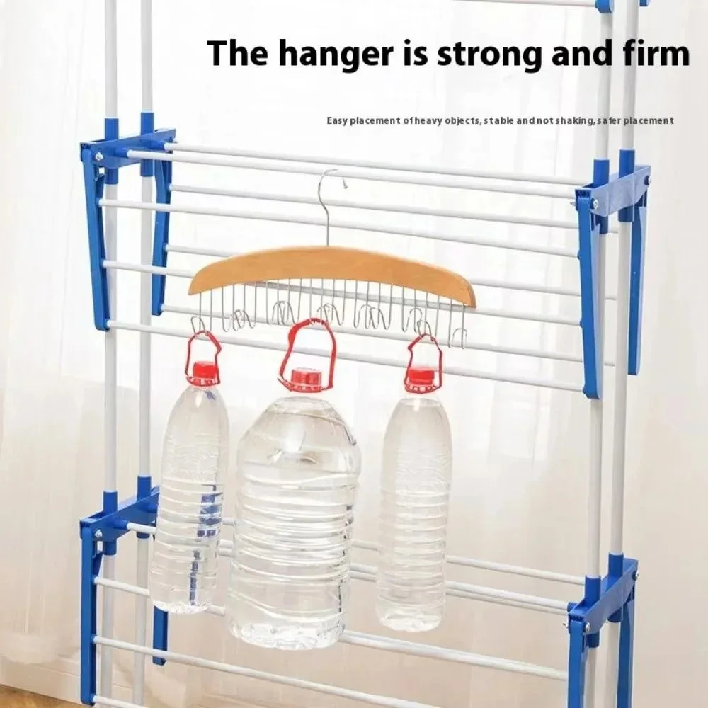 نشار ملابس معدني بـ4 طبقات – عملي وقوي للاستعمال اليومي 👕✨