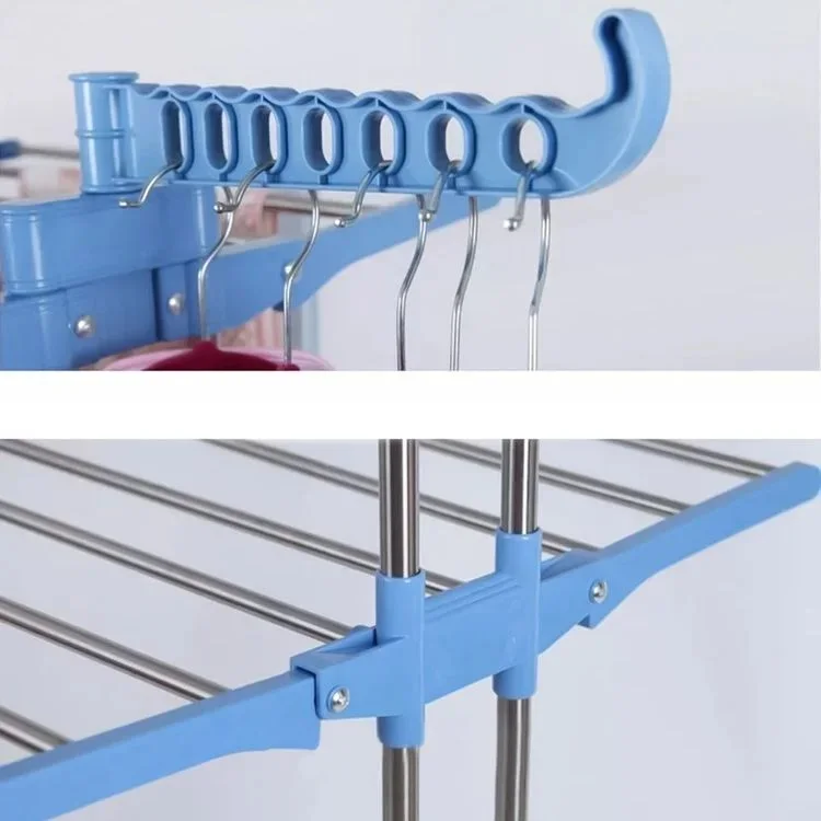 نشار ملابس معدني بـ4 طبقات – عملي وقوي للاستعمال اليومي 👕✨