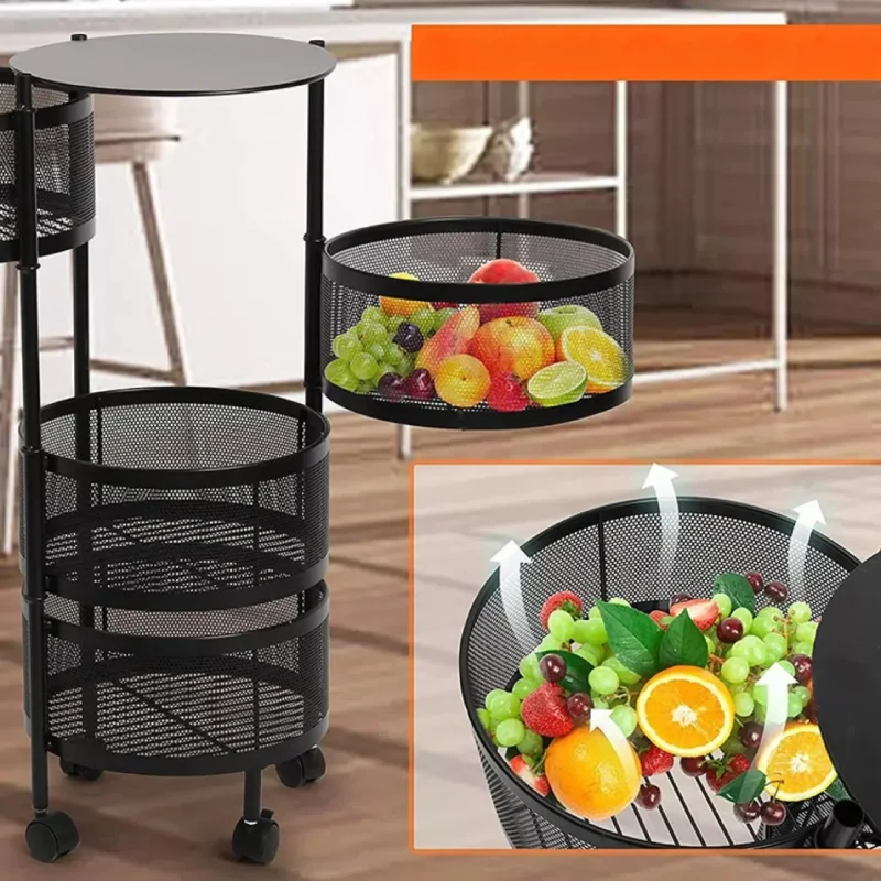 المنظم الدوّار 5 طبقات (360°) لي غادي يردّ كوزينتك مشعلة بالنقا والترتيب 👌✨