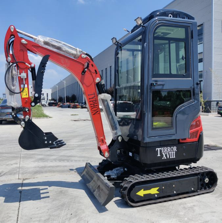 TYPHON TERROR XVIII Prestige 2 Ton Mini Excavator, KUBOTA Diesel Engine USA