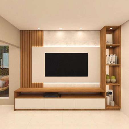 Meuble TV Moderne avec Étagères