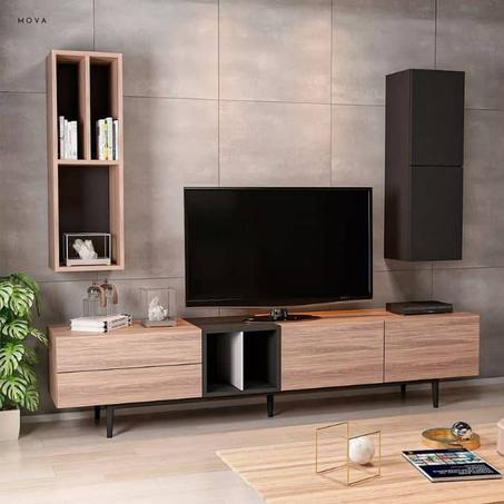 Meuble TV 180cm étagéres- MTE