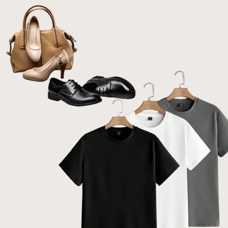 الملابس والأحذية والحقائب