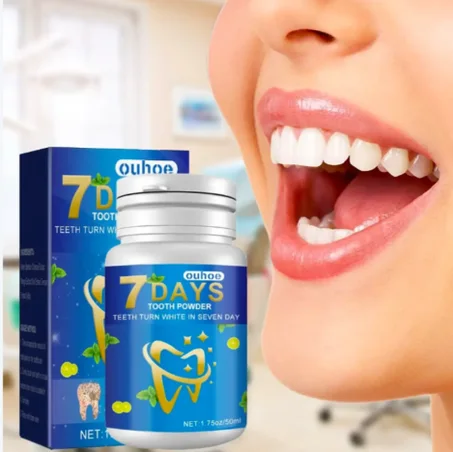 مسحوق تبييض الأسنان