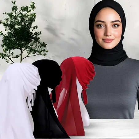 حجاب فوري (قطعة واحدة - أحمر)