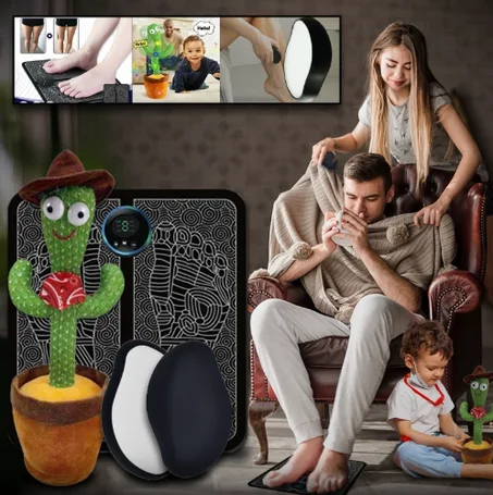 مجموعة متكاملة (جهاز تدليك القدم - أداة إزالة الشعر - لعبة الصبار)