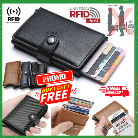 Buy 1 Get 1 FREE – RFID Smart Wallet Security & Style in Your Pocket