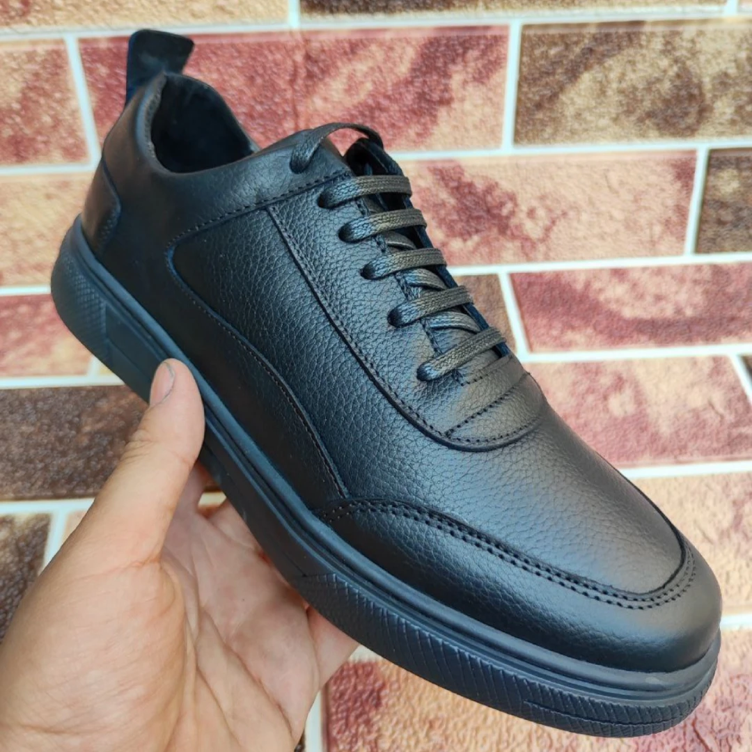 سنيكرز رجالي أنيق من الجلد الطبيعي - L003