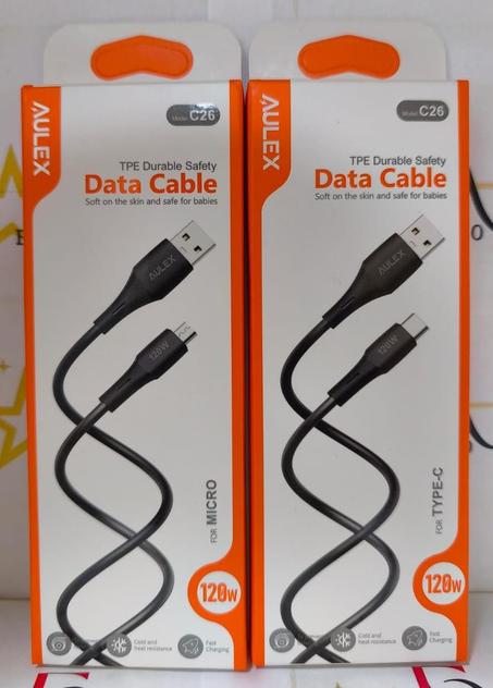 كبل شحن 120W من نوع AULEX رائع ويوفر شحن سريع