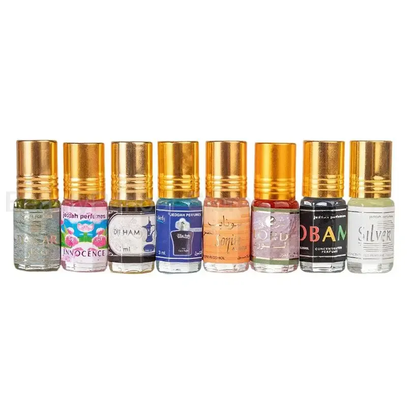 مجموعة عطور زيتية شرقية فاخرة – 8 روائح متنوعة