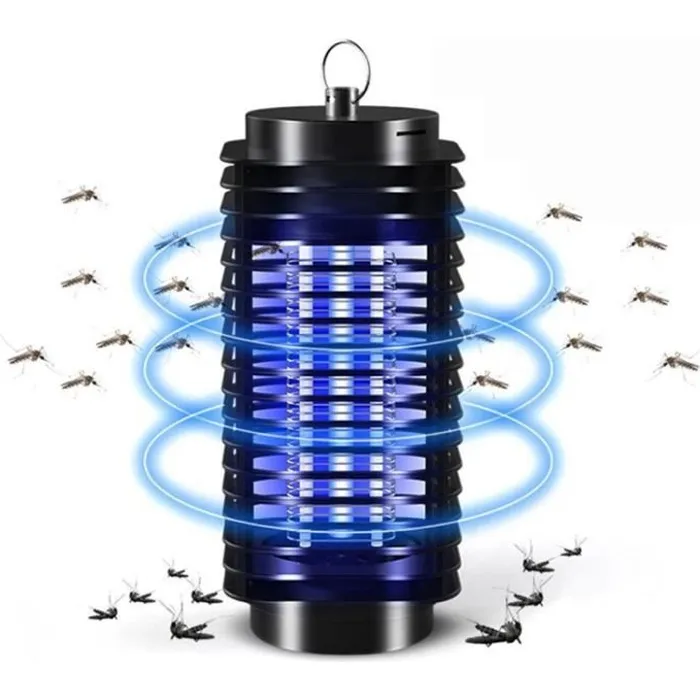 Lampe Anti-Moustique Électrique, Rechargeable, Silencieuse et Sans Danger