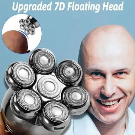 Rasoir électrique 7 têtes rechargeable