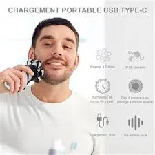Rasoir électrique 7 têtes rechargeable