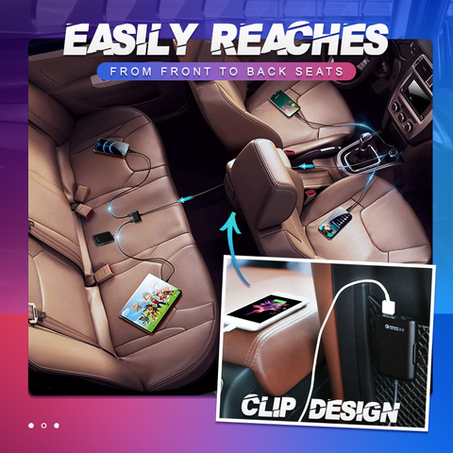 Chargeur rapide de voiture à quatre ports