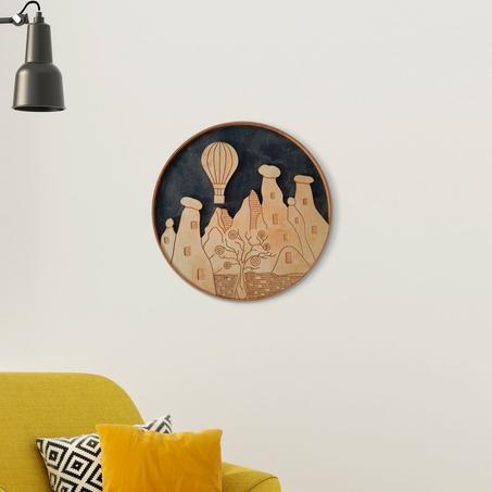 ديكور حائط معلق من الخشب