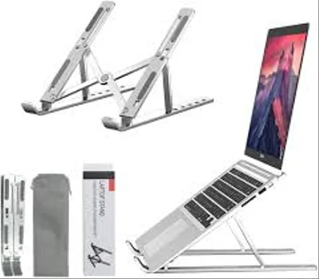 Folding laptop stand - حامل كمبيوتر محمول قابل للطي