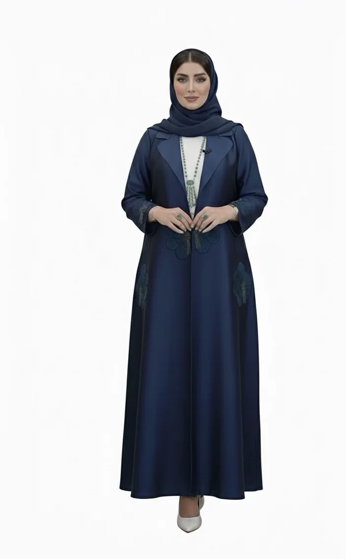 Abaya with dress & chilla