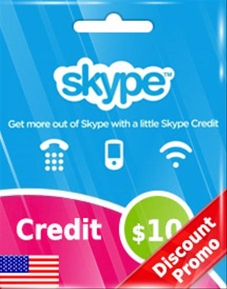 SKYPE CREDIT USD10 (US) DISCOUNT PROMO