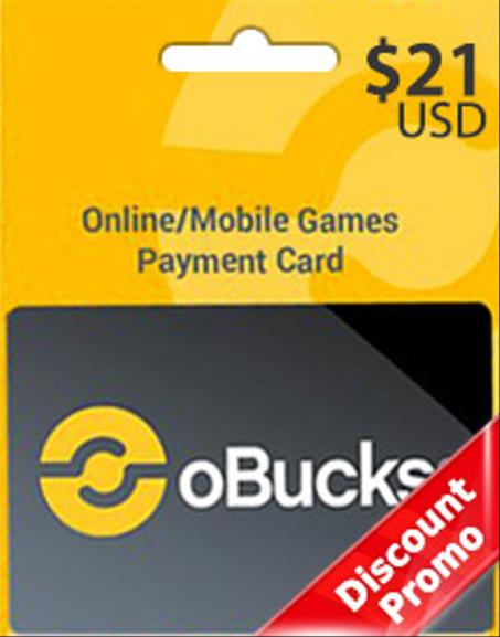 OBUCKS CARD USD21 DISCOUNT PROMO