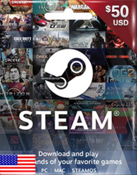 STEAM WALLET CODE USD50 (US)