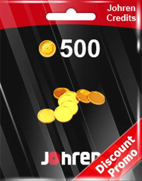 JOHREN 500 CREDITS (GLOBAL) DISCOUNT PROMO