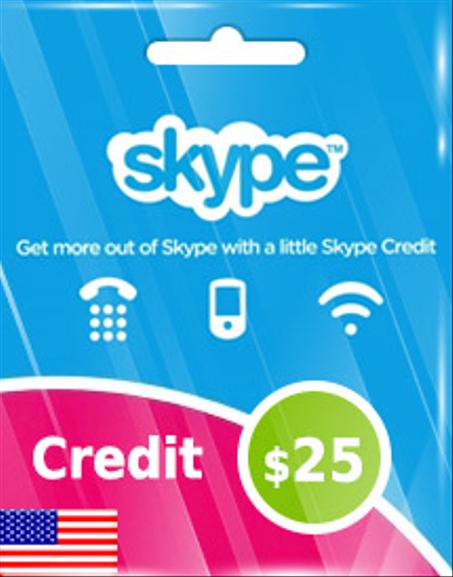 SKYPE CREDIT USD25 (US)