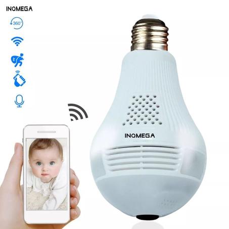 Caméra panoramique ampoule WiFi HD