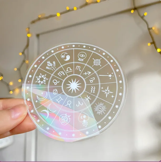 • عرض قطعتين استيكر اضاءات الشمس Sun Catcher