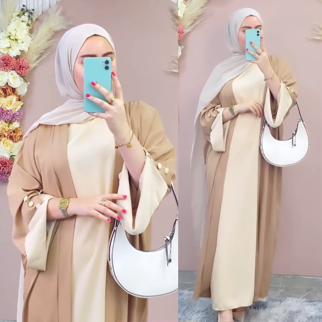 (R-M) انسومبل عبايه 3 بياس