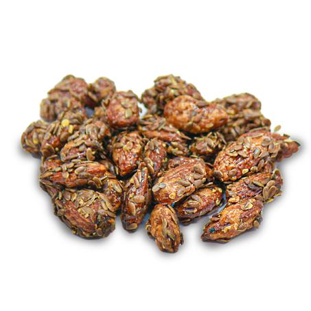 اللوز بزريعة الكتان