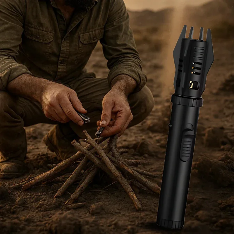 ولاعة غاز لهب قوي – مقاومة للرياح وقابلة لإعادة التعبئة