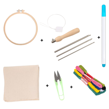 ✨ الإبرة الشرقية - مجموعة تطريز كاملة ✨