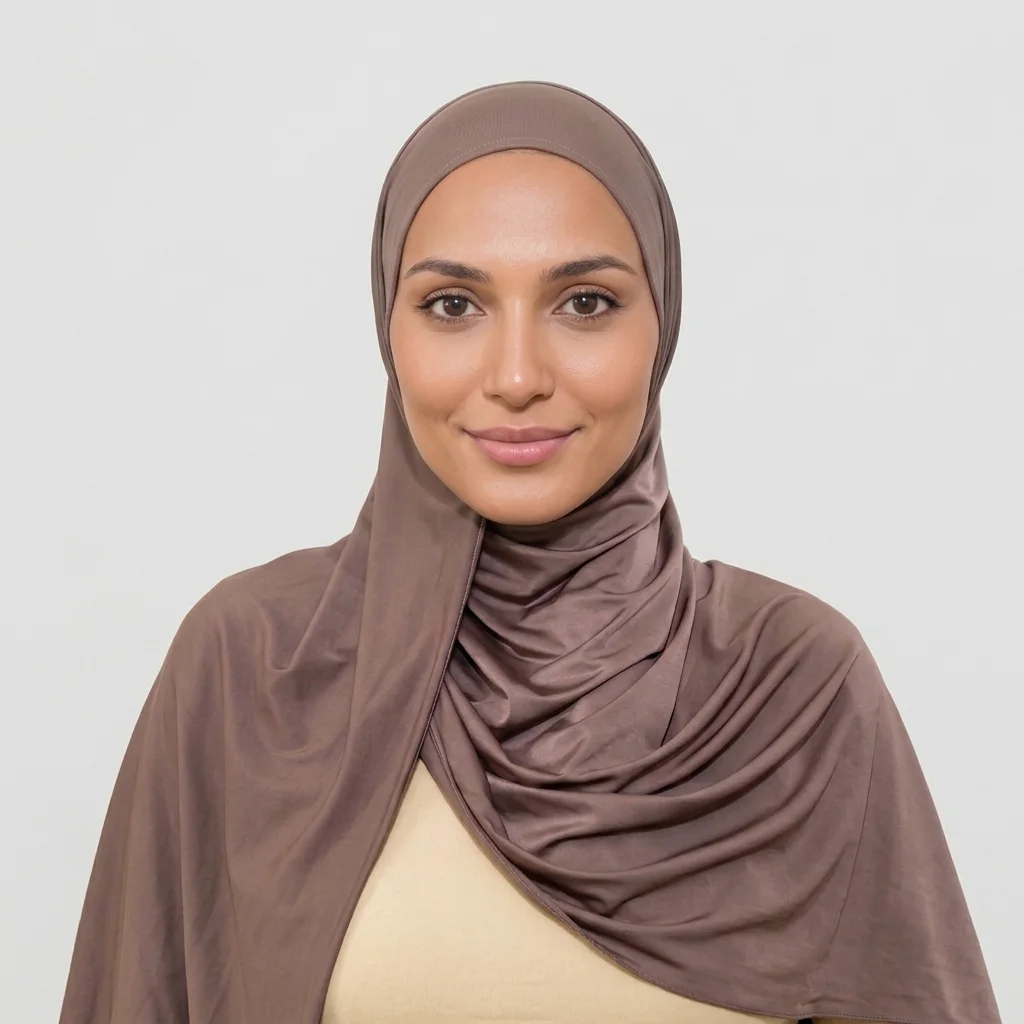Mauve taupe Premium Jersey Scarf