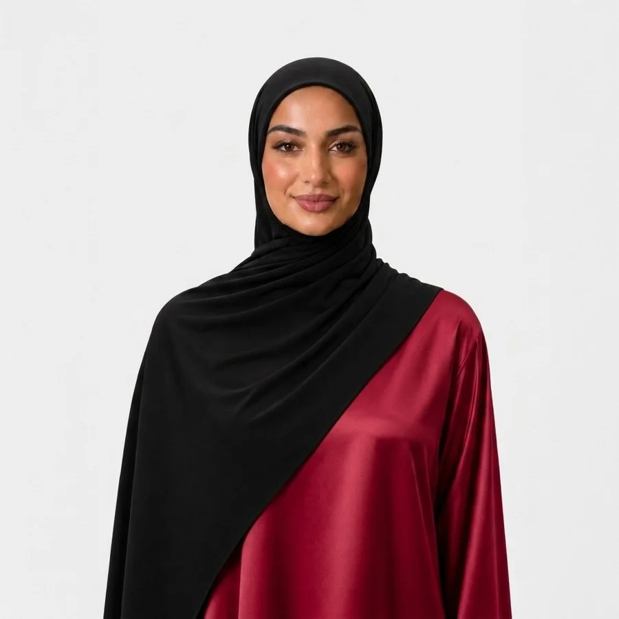 Ajwa Black Premium Jersey Scarf