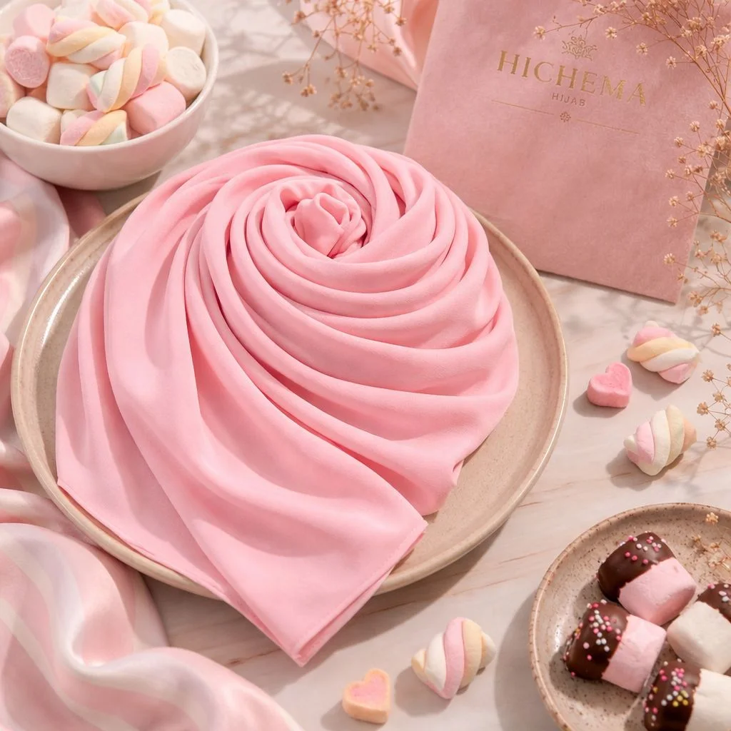Marshmallow Pink Premium Jersey Scarf