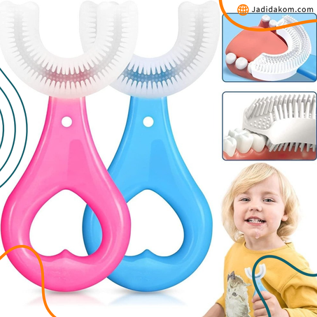 فرشاة الأسنان الذكية للأطفال بتصميم U على شكل قلب