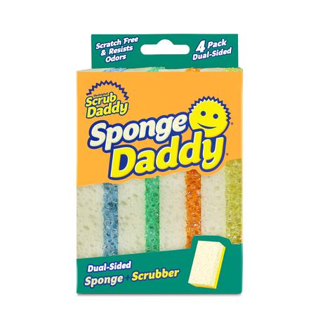 Scrub Daddy Sponge Daddy Éponge Lavable Anti Scratch Double Face Flextexture