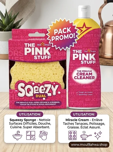 Pack Duo Magique : The Pink Stuff – Nettoyage S
