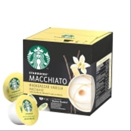 Starbucks Vanilla Macchiato Madagascar 12 capsules pour Nescafé Dolce Gusto