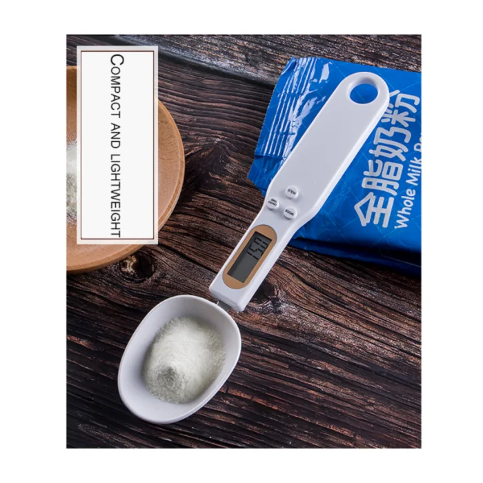 Cuillère Balance Numérique De Cuisine - Pèse De 1g à 800g - Écran LCD, Unités Convertibles (g/ml/tasse) - Pour Aliments Humains Et Animaux - 3