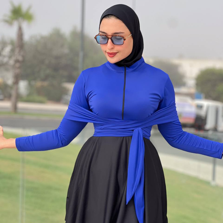 بوركيني 3 قطع + كاش مايو (mr187)