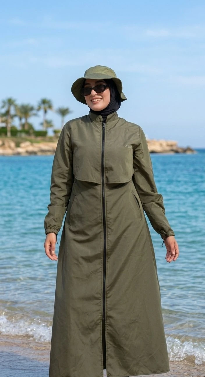 بوركني impermeable مستور